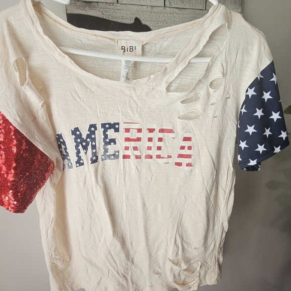 BiBi Cream Casual Top - Picture 3 of 4